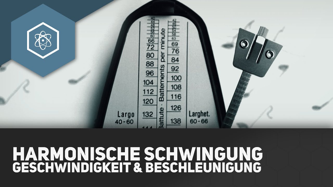 Das v-t-Gesetz & a-t-Gesetz bei harmonischen Schwingungen