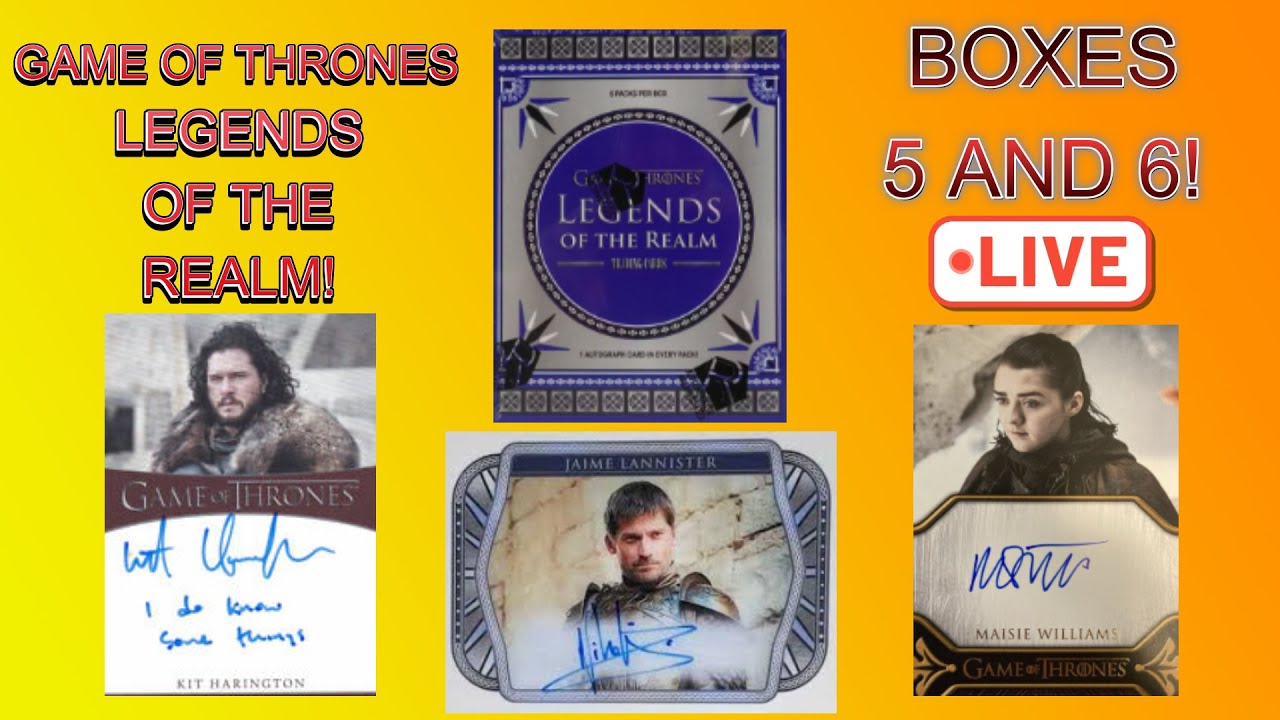 ❤️GAME OF THRONES LEGENDS OF THE REALM❤️ COULD THESE BE THE WORST BOXES IN THIS CASE?! #tradingcards