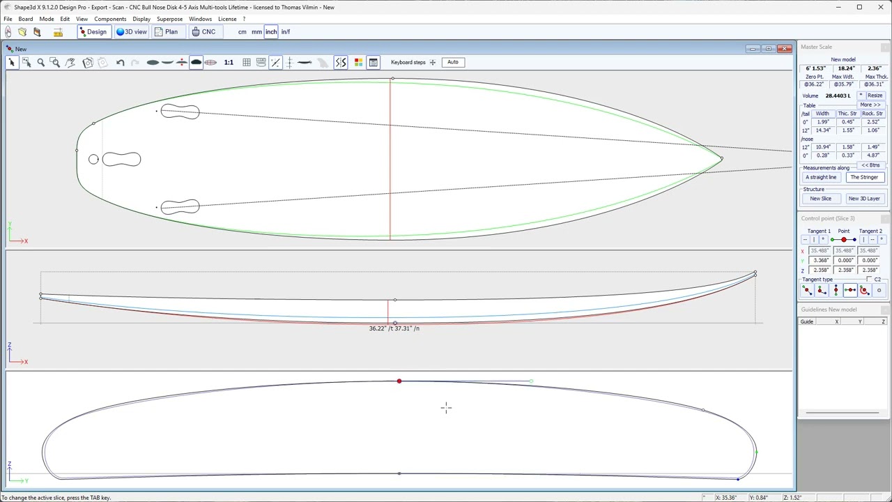 The basics of Design with Shape3d X 1: design and editing of curves