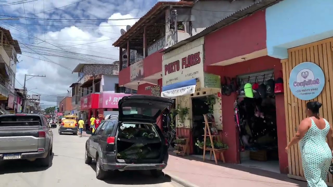 Movimento do Centro do BAIANÃO em Porto Seguro nessa QUINTA FEIRA