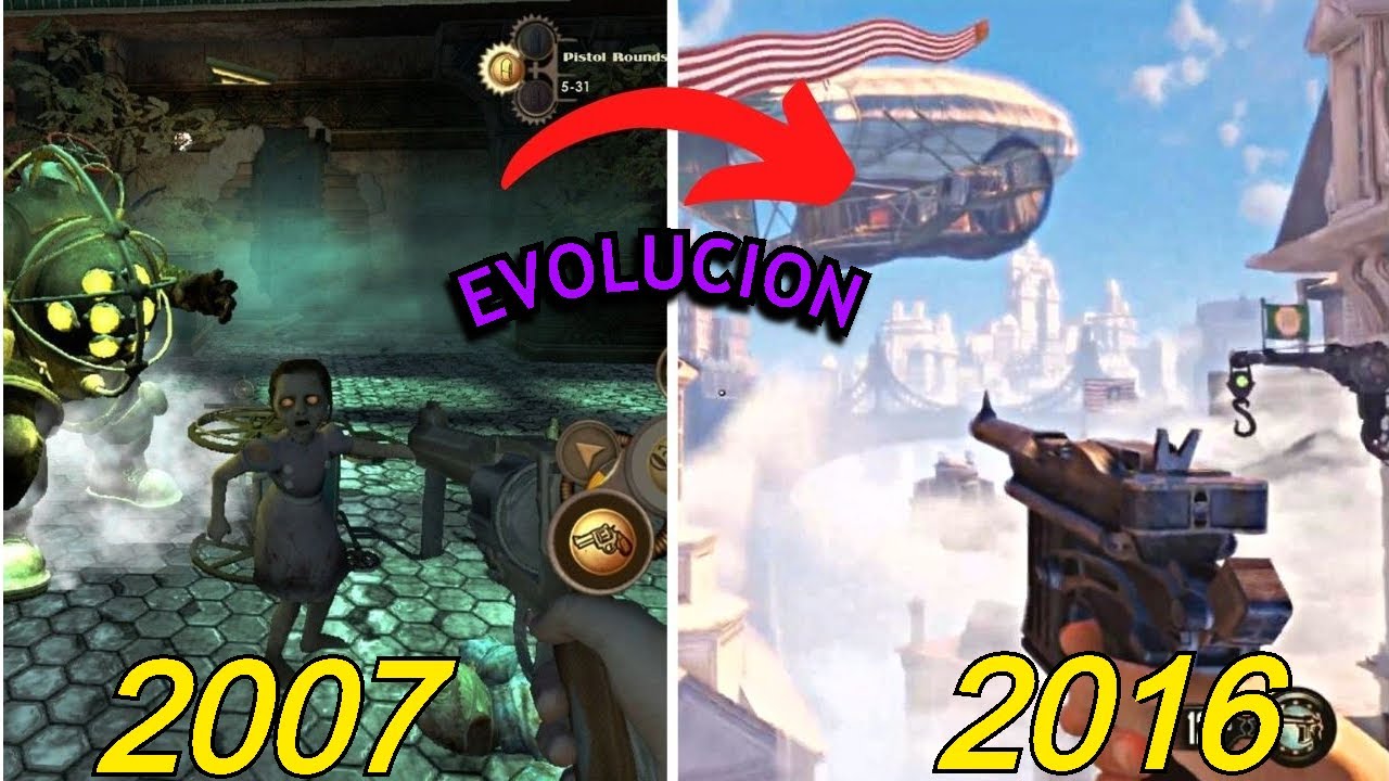 Evolución De BIOSHOCK ( XBOX 360 - PS5 ) 2007-2016