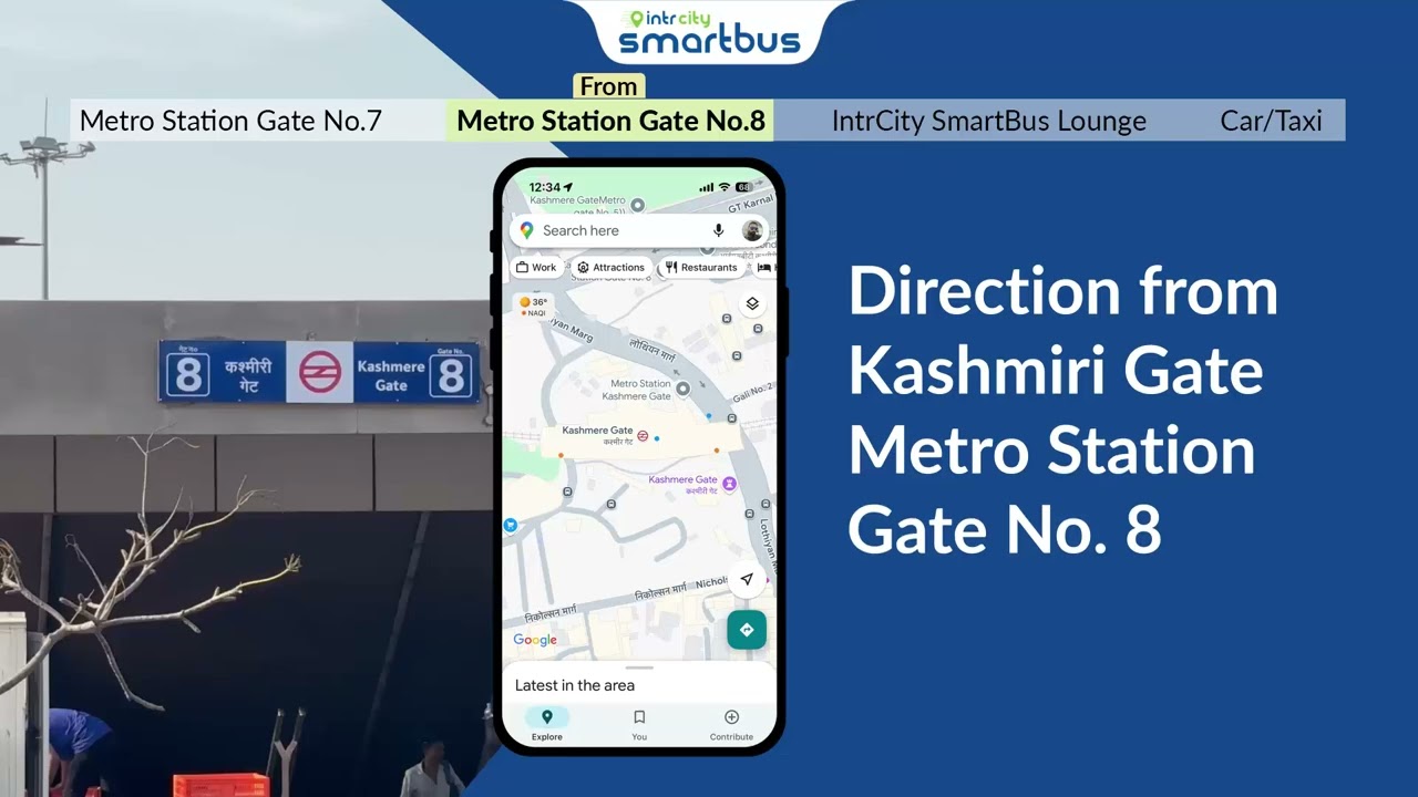 Kashmiri Gate Boarding Made Simple | IntrCity SmartBus