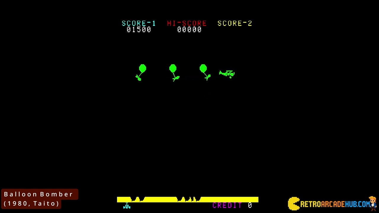 Balloon Bomber (1980, Taito) for ARCADE