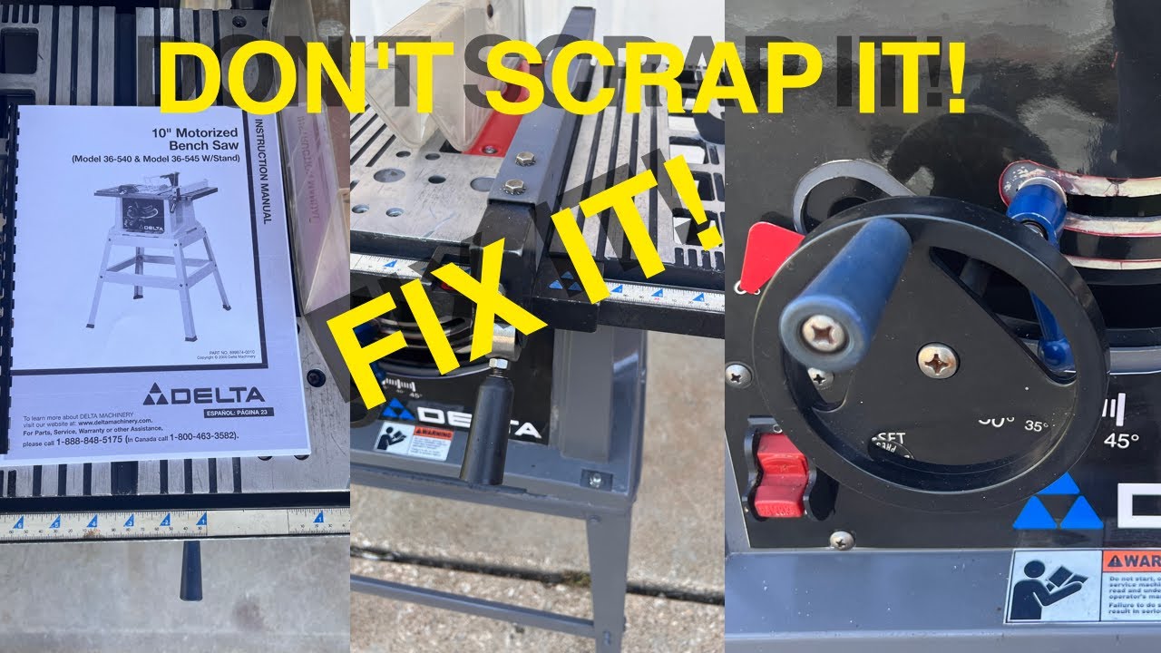 TABLE SAW RESTORATION DELTA 10