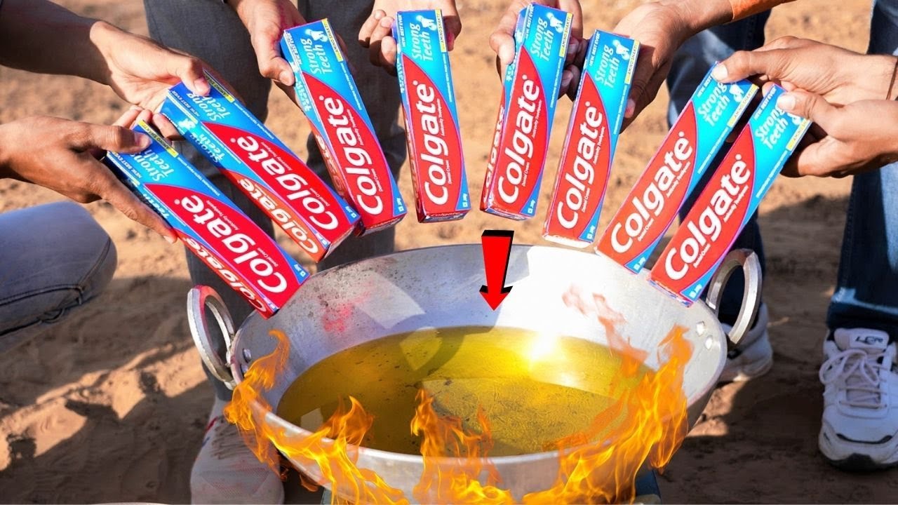 Colgate VS Hot Oil | गरम तेल में कोलगेट डाल दें तो क्या होगा?