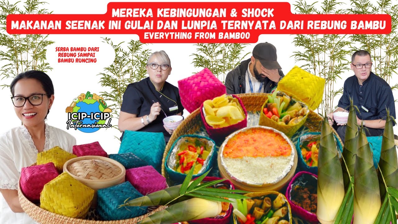 MEREKA BINGUNG MAKANAN ENAK INI GULAI DAN LUNPIA DARI REBUNG BAMBU | EVERYTHING FROM BAMBOO SHOOT