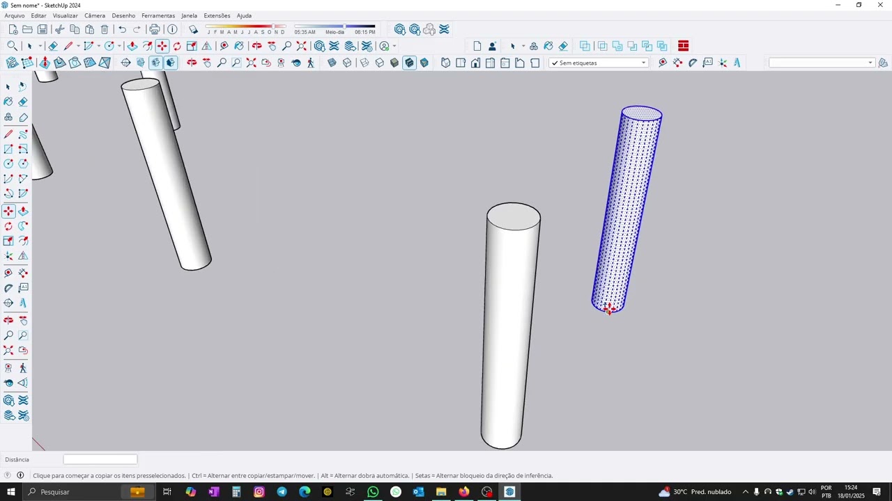 Modelando uma mesa no Sketchup
