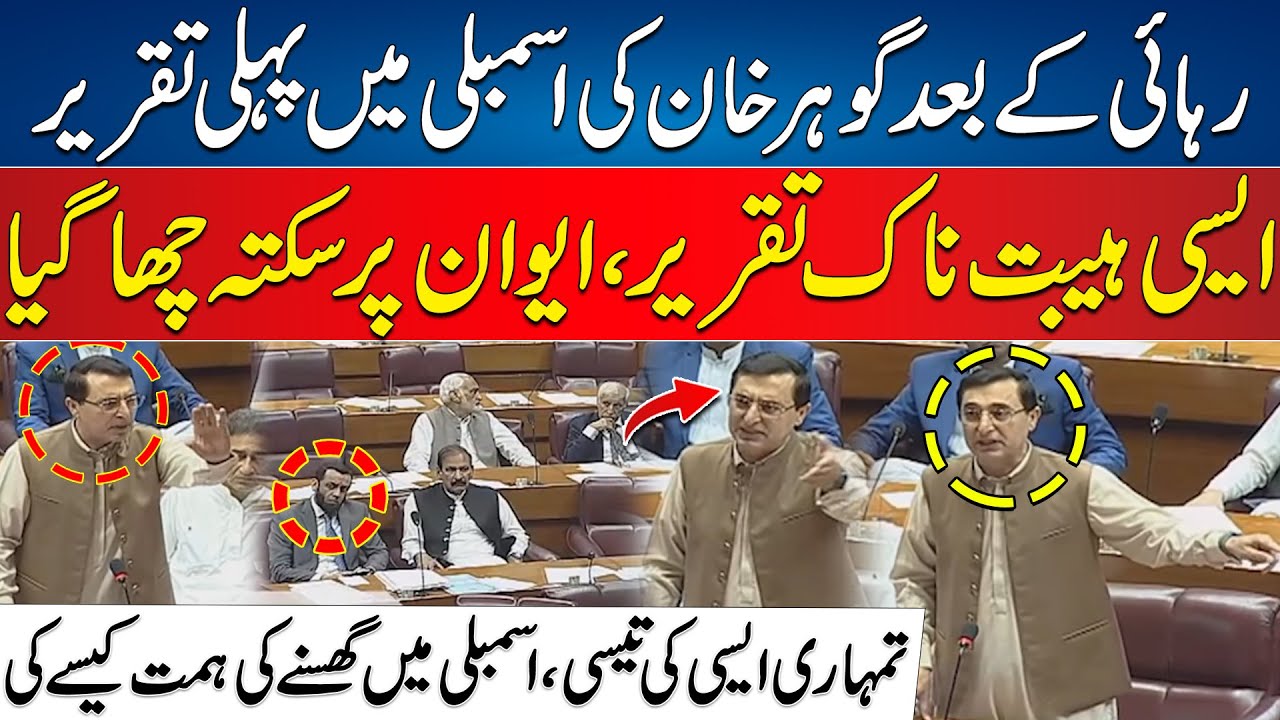 PTI Leaders Arrest - Barrister Gohar Ali Khan Devastating Speech In National Assembly | 24 News HD