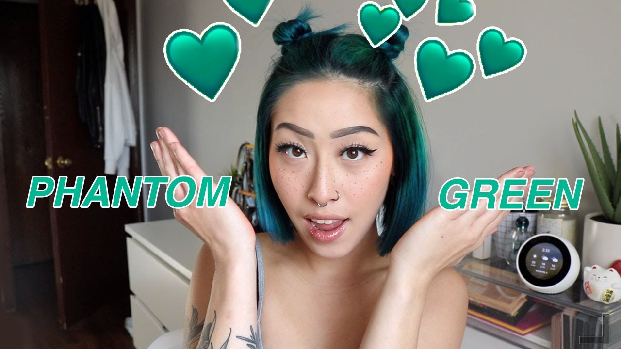 Hair Transformation/I Dye my hair (again) ♡ Phantom Green Arctic Fox ♡