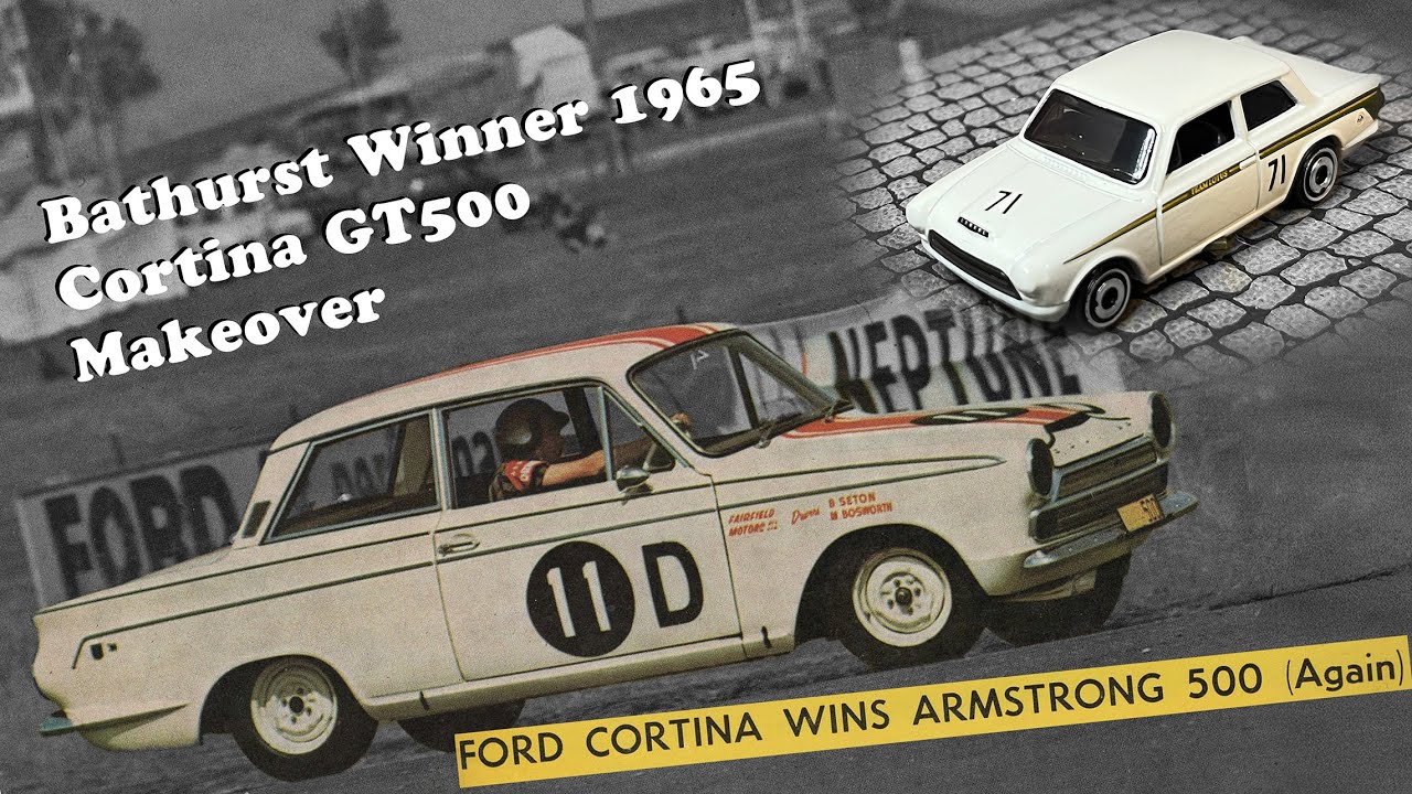 1965 Bathurst Ford Cortina GT500 Seton / Bosworth, индивидуальная сборка к 60-летию от Hot Wheels!