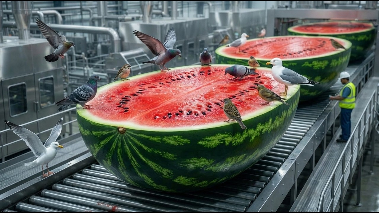 Watermelon Processing Factory | Modern Fruit Processing Technology
