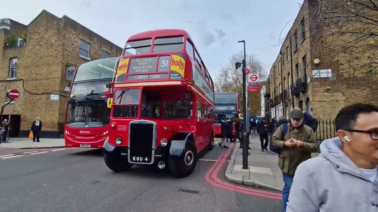 Old and new bus running memories in Camden London today