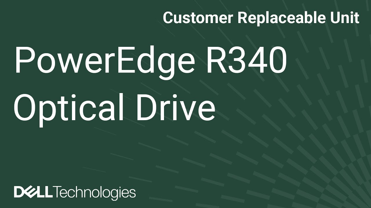 Dell PowerEdge R340: Remove/Install Optical Drive