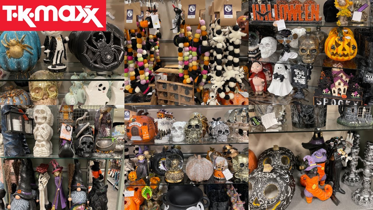 TK MAXX HALLOWEEN DECOR NEW COLLECTION WITH PRICE AUG 2022 | TK MAXX HAUL | TRAVELANDSHOP WITH ME