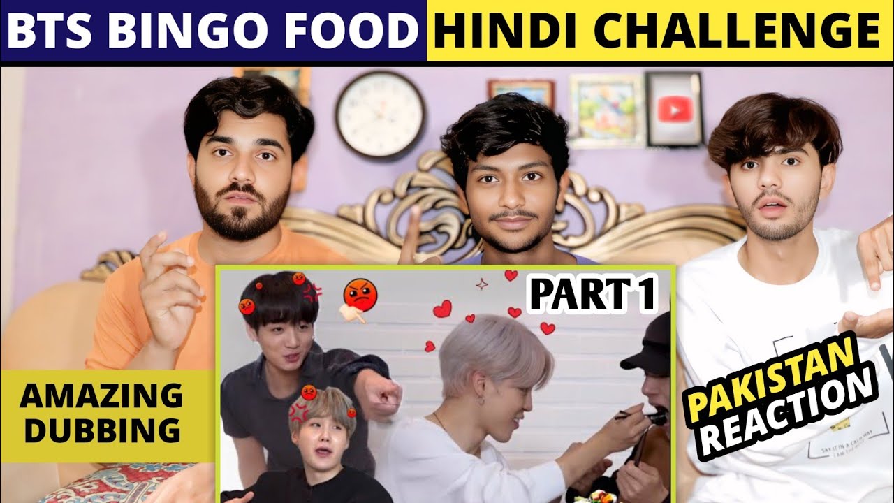 BTS Plays Bingo with FOOD in HINDI | Pakistani Reaction | For you Reaction
