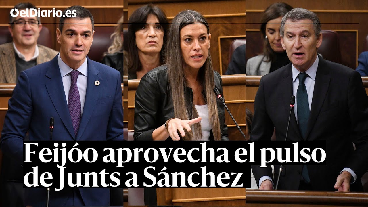 SESIÓN DE CONTROL: Así aprovecha FEIJÓO el pulso de JUNTS a SÁNCHEZ