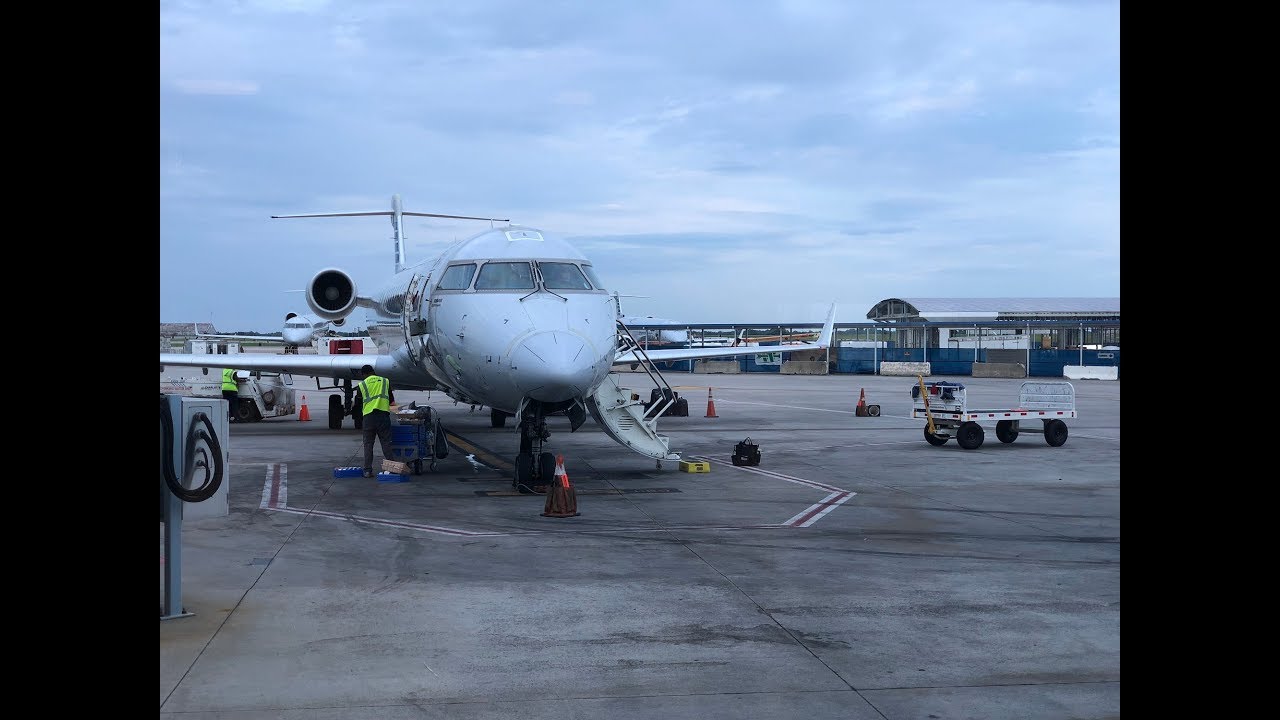 American Airlines A320/CRJ-200 Detroit - Charlotte - Augusta (Flight Experience)