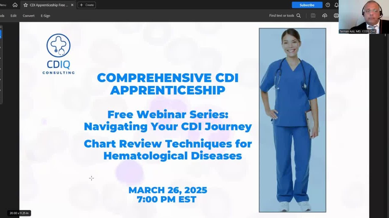 Navigating Your CDI Journey - Chart Review Techniques for Hematologic Diseases