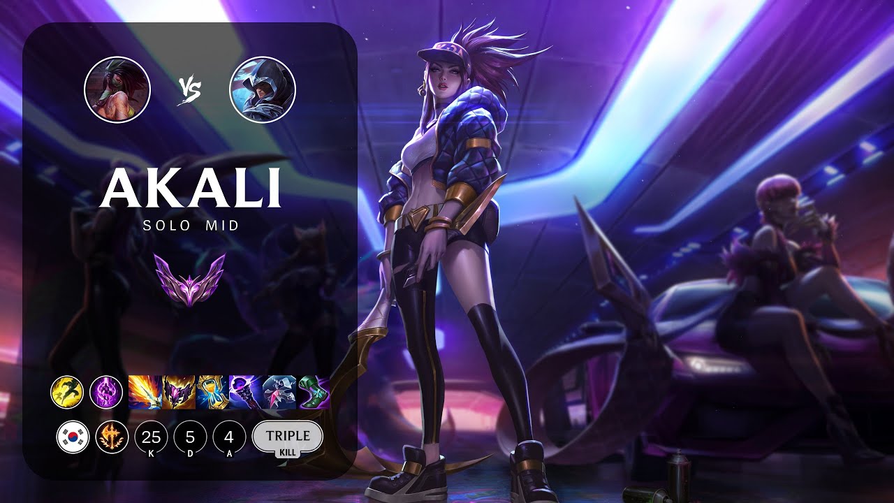 Akali Mid vs Talon - KR Master Patch 14.4