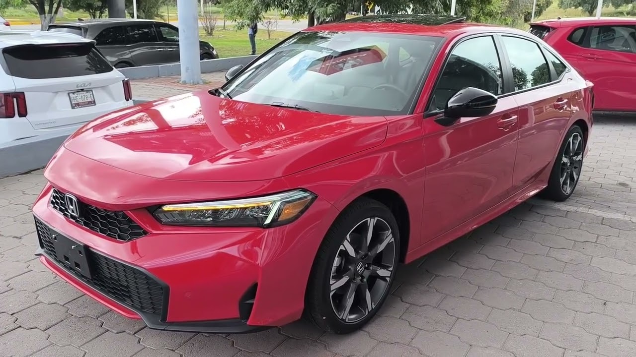 Honda Civic Hibrido Touring 2025 Rojo rally (vista rápida) #civic #hybrid #civichybrid