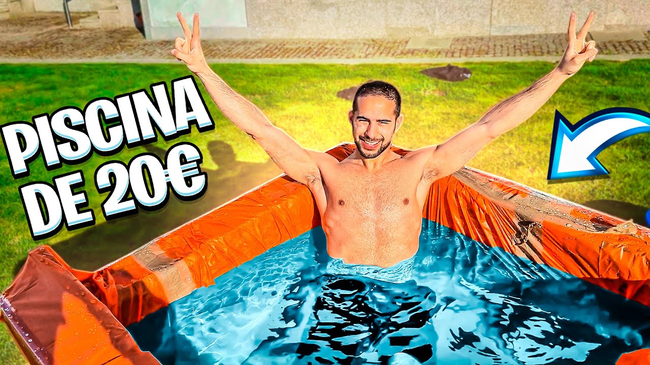 FIZEMOS UMA PISCINA EM CASA COM 20€!!