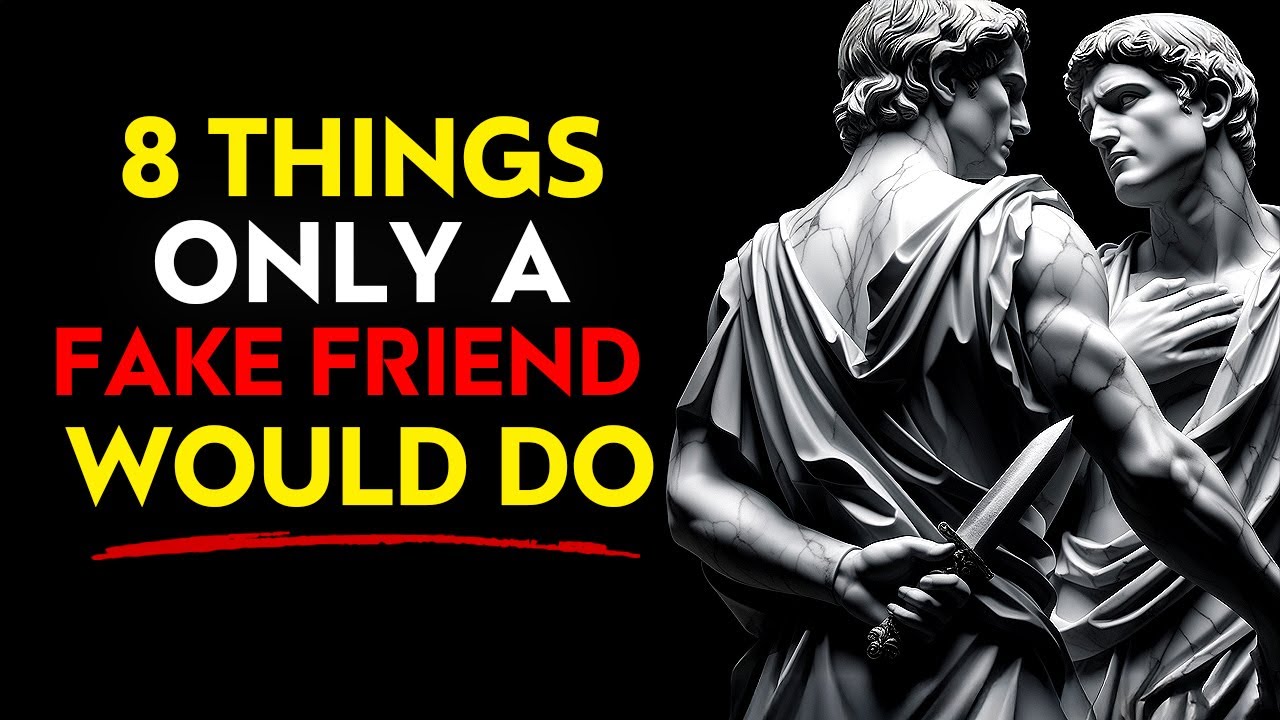 8 Things Only Fake Friends Do | Stoic Philosophy