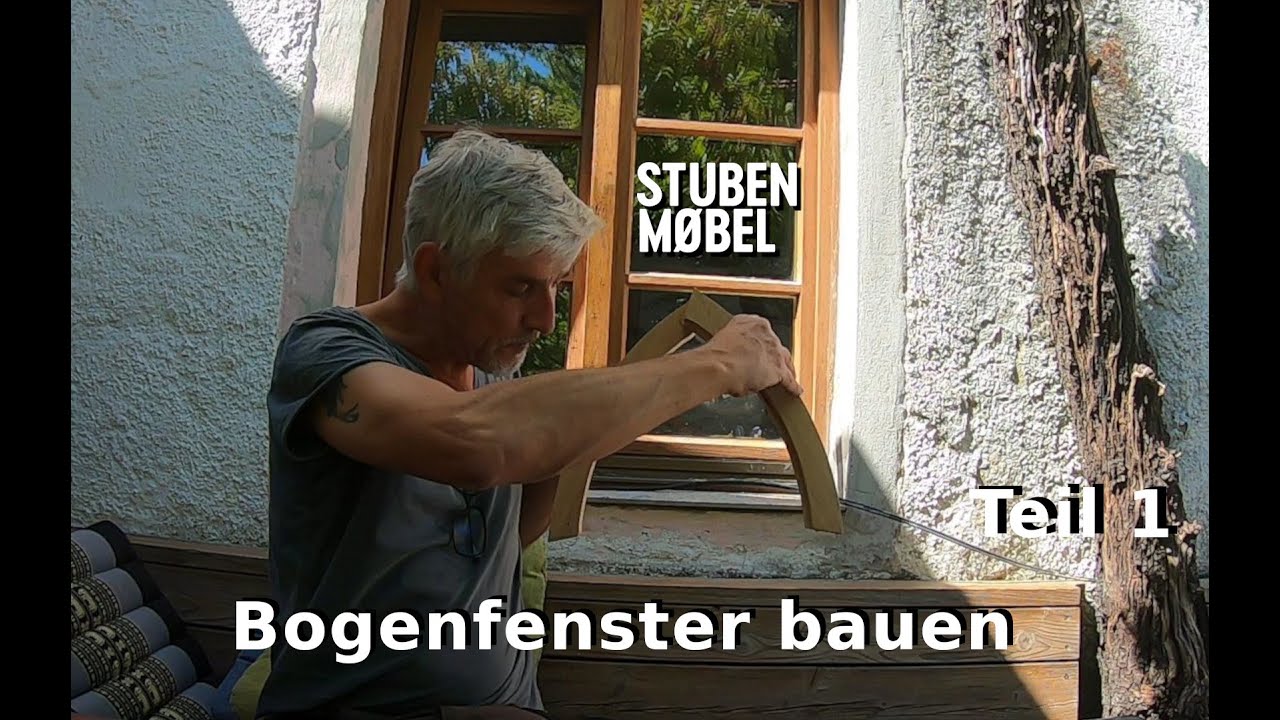 Bogenfenster bauen - Fr&auml;sen am Anlaufring