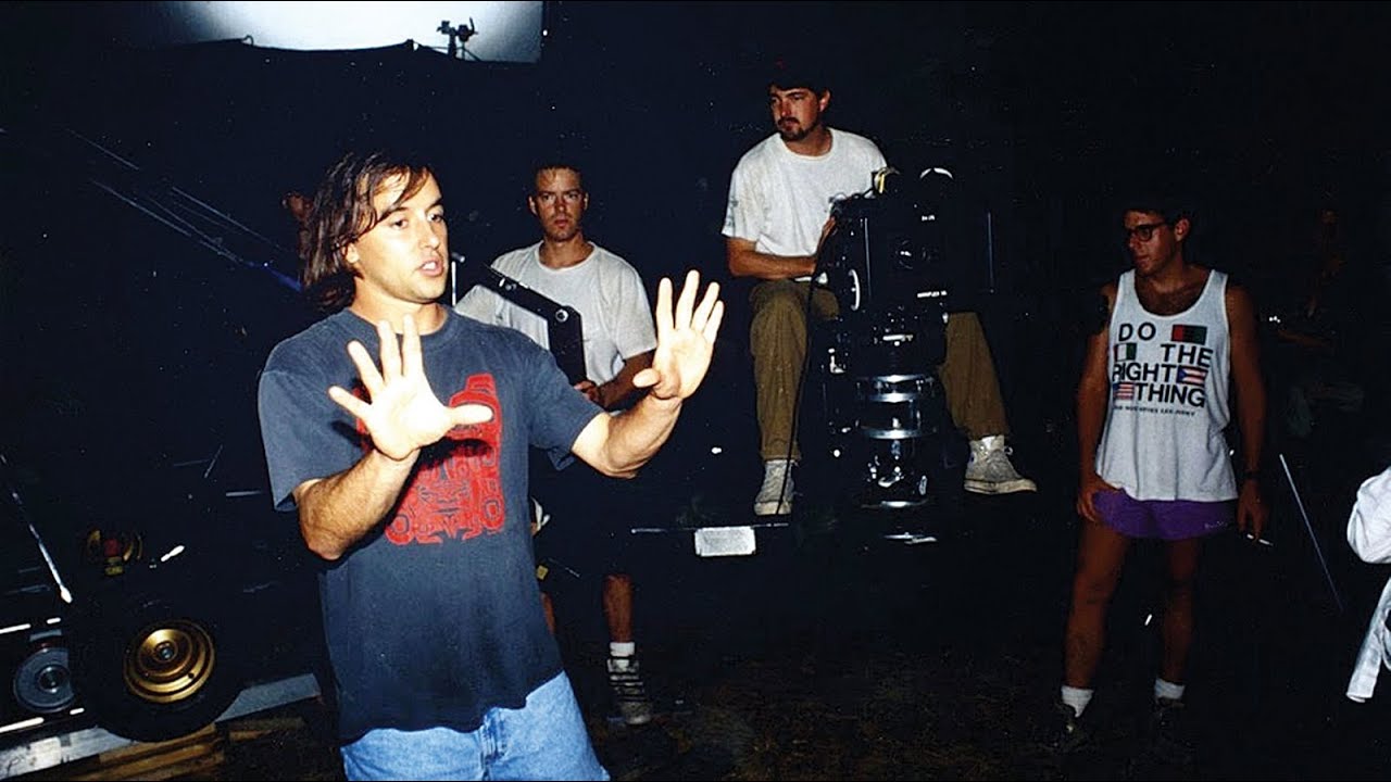 On the set of Slacker with Richard Linklater
