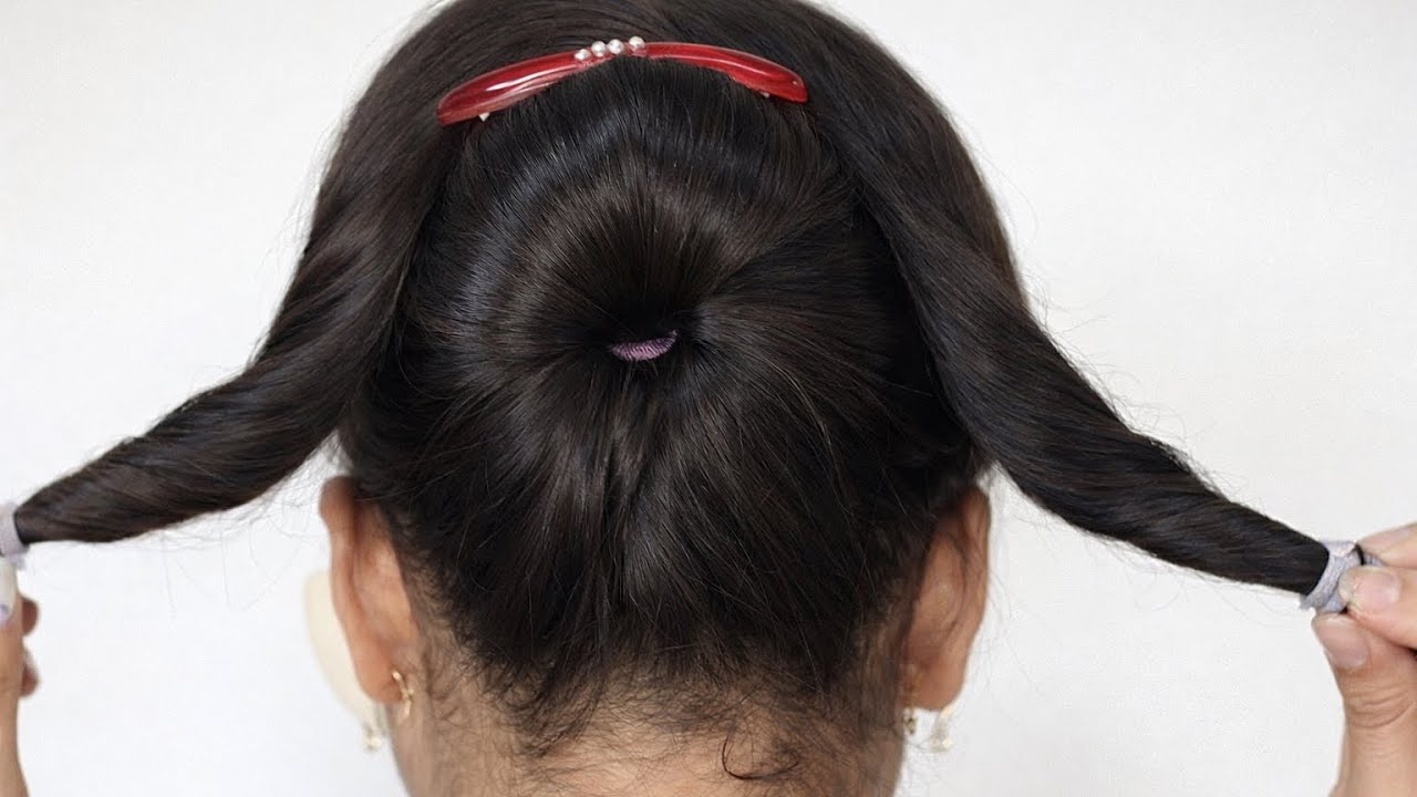 Easy & Quick Claw Clip Updo Hairstyle || Simple & Elegant Juda Style || Everyday Bun Hairstyle