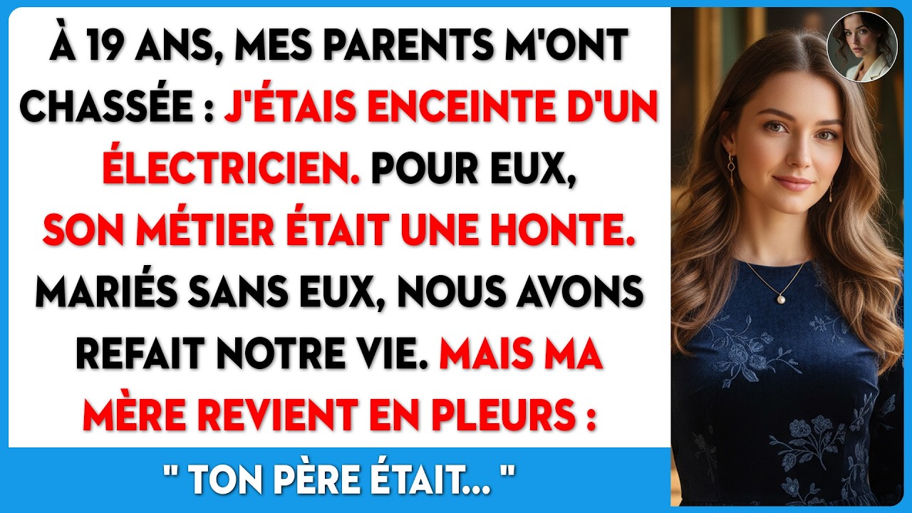 Chassée enceinte d'un électricien à 19 ans, ma mère frappe à ma porte 19 ans plus tard.