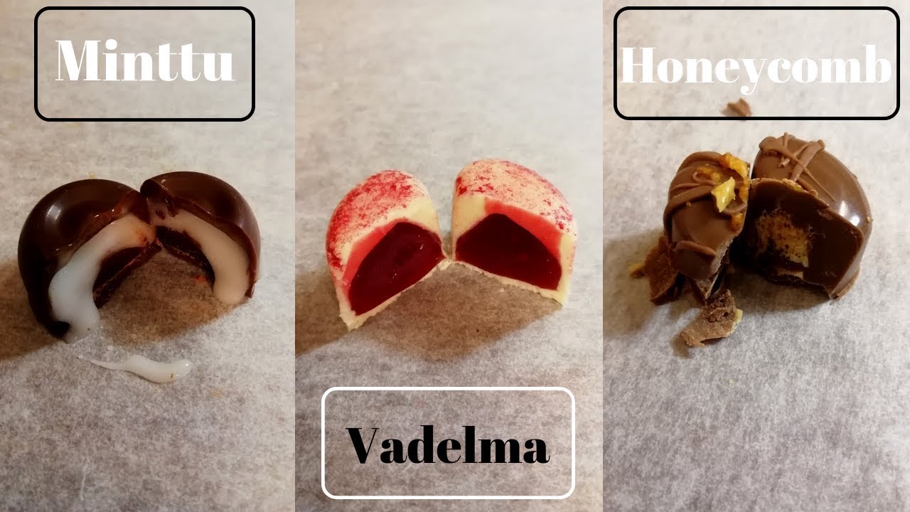Kotitekoiset SUKLAAKONVEHDIT (3 Kaunista konvehtia)