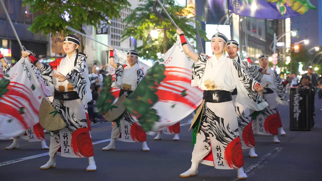 [4K] 新琴似天舞龍神　YOSAKOIソーラン祭り 2025 金曜日 FUNKY!すすきの会場