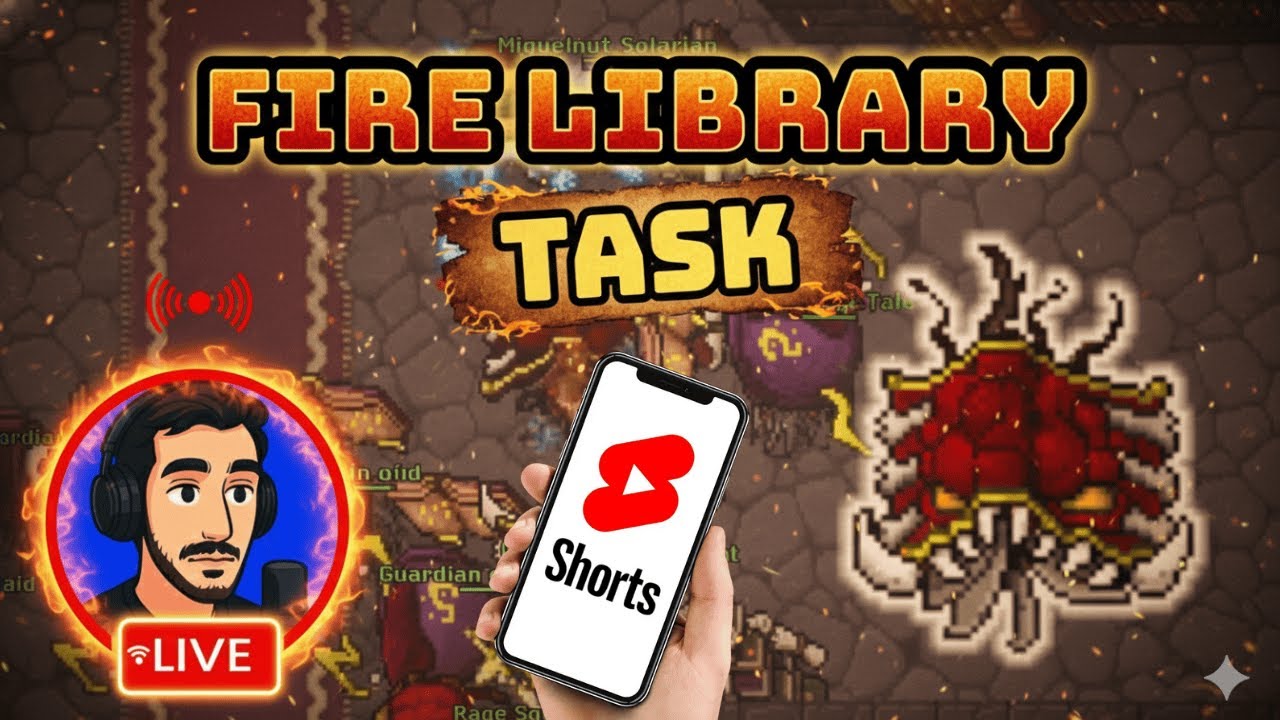 [RUBINOT] DIA 310 // SALA 5 LINKED TASKS  - FIRE Library + SERVIDOR NOVO