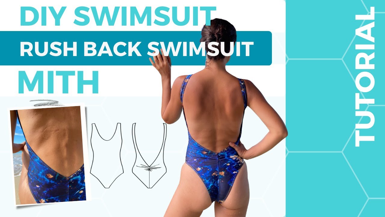 𝗦𝗲𝘄 𝗮𝗹𝗼𝗻𝗴 Swimsuit pattern 𝗠𝗶𝘁𝗵 * Low back swimsuit * DIY Bikini