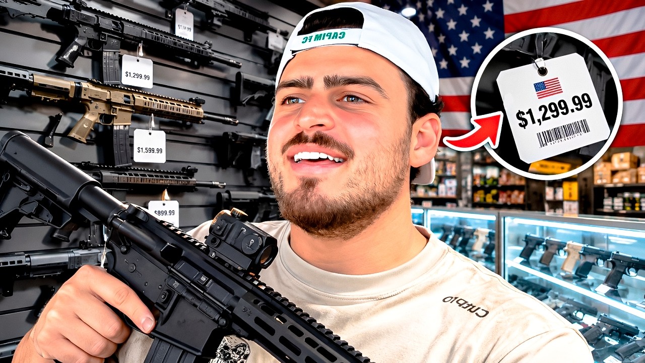JON VLOGS MOSTROU OS PRE&Ccedil;OS DAS ARMAS NOS ESTADOS UNIDOS