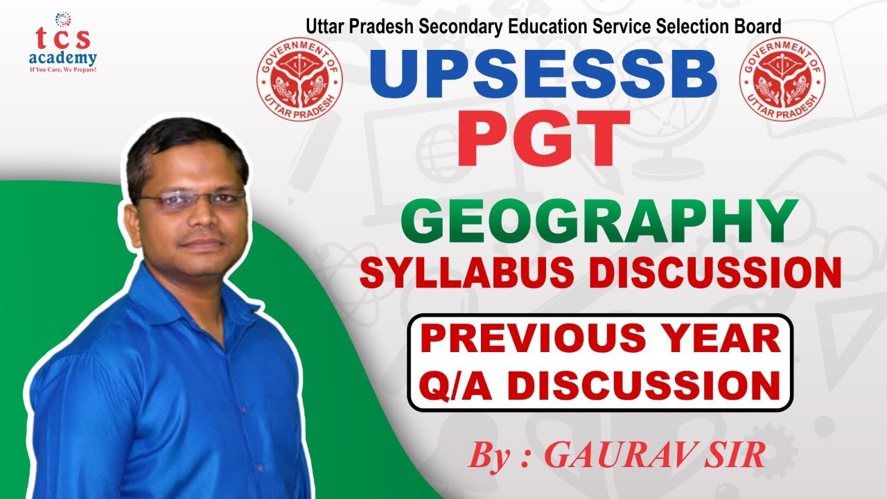 PGT Geography Paper Discussion | Most Important Question for PGT | TCS ACADEMY