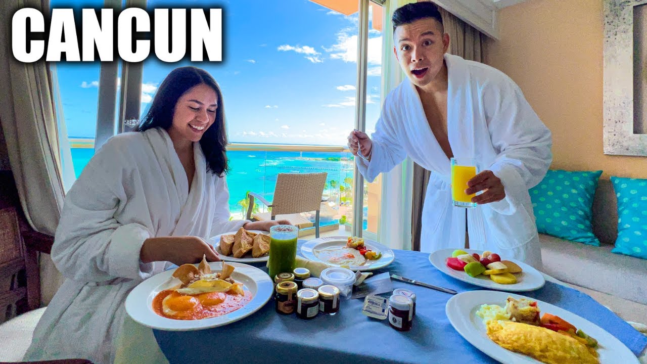 An ALL INCLUSIVE Resort FOOD & Drink Tour In Cancun Mexico! (FOODIE PARADISE)