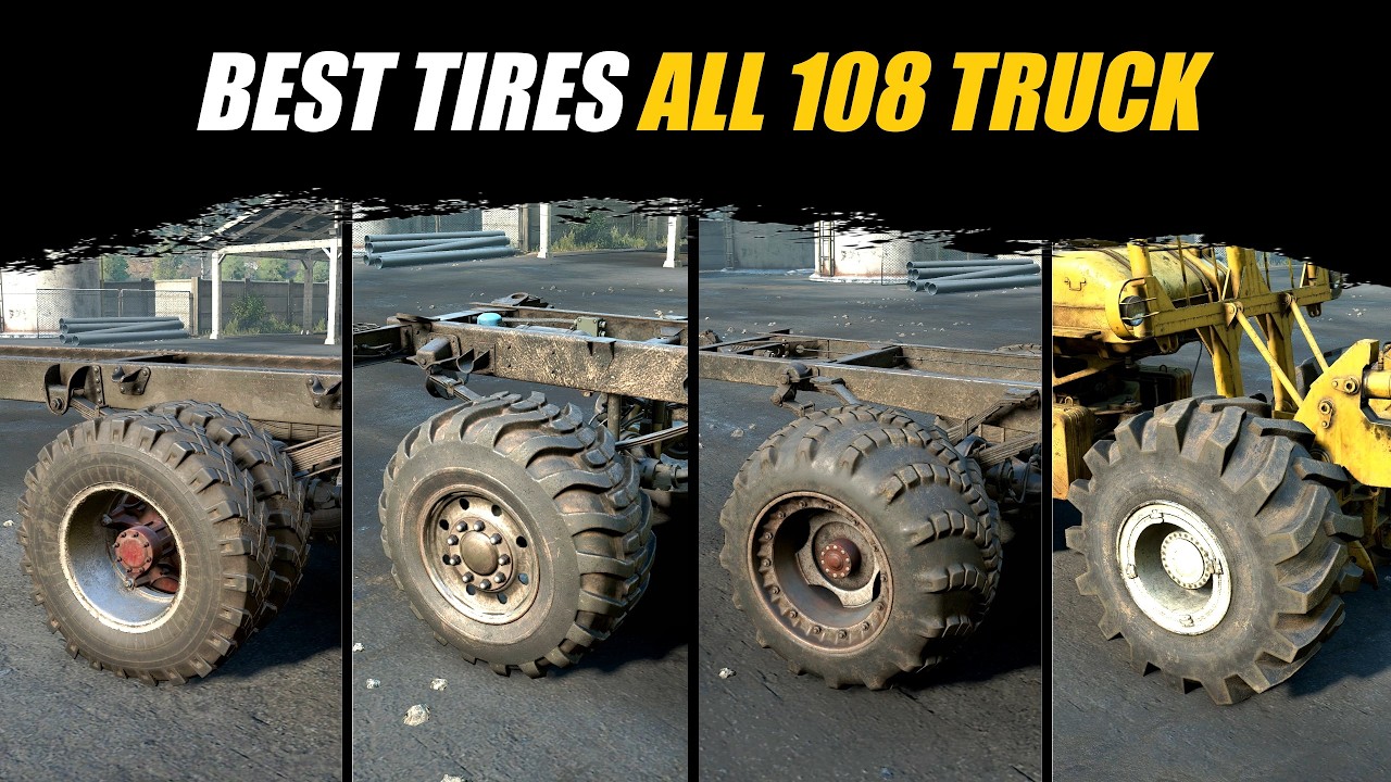 Snowrunner What is the Best Tire for each truck | All 108 Trucks in game