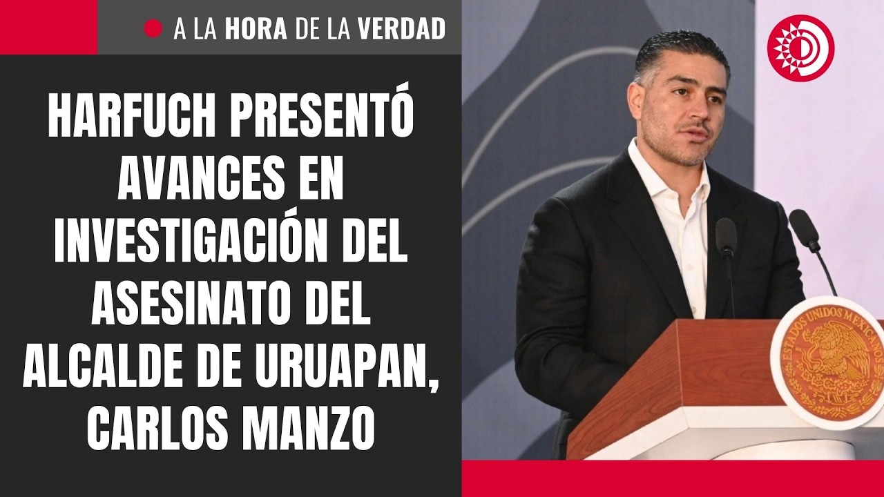 Harfuch presentó avances en investigación del asesinato del alcalde de #Uruapan, Carlos Manzo