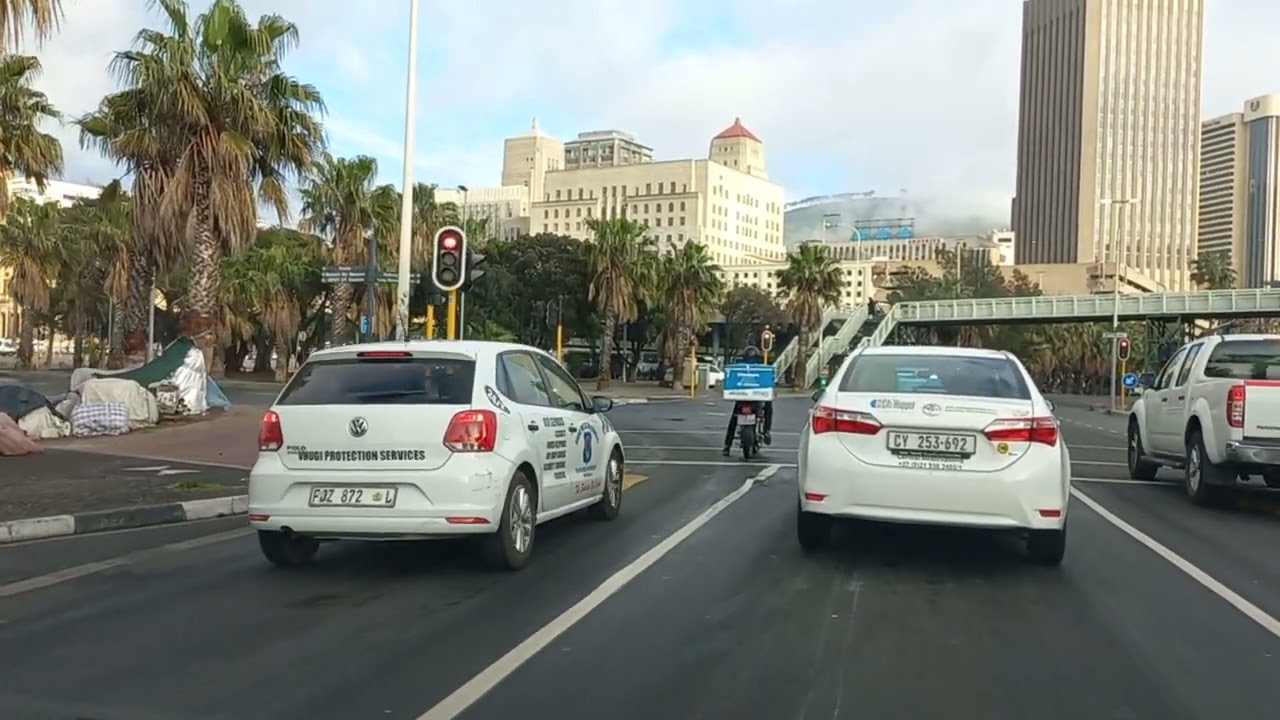 Sunday morning drive into the Cape Town CBD