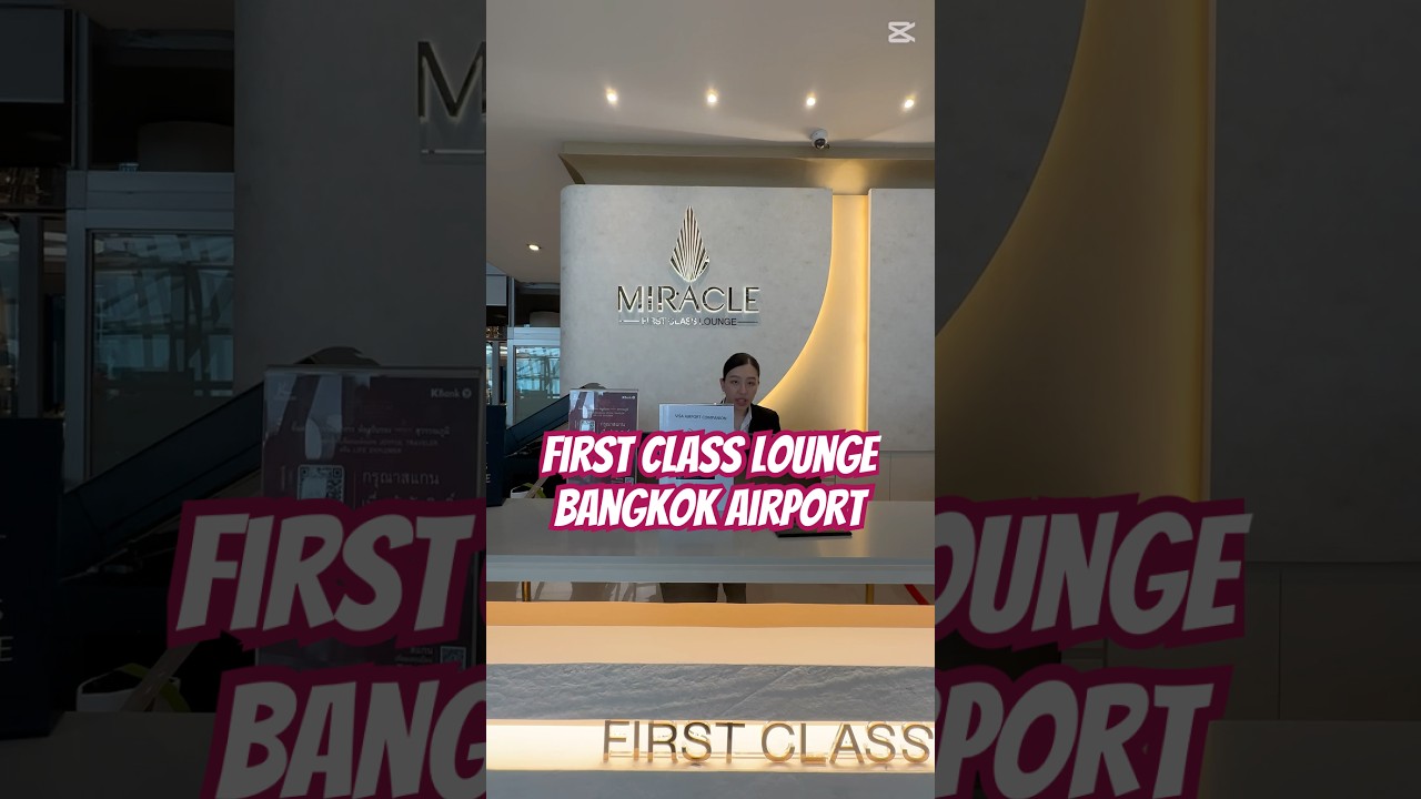 Miracle - First Class Lounge, Bangkok Airport ! #thailand #lounge #work #travel #business #explore