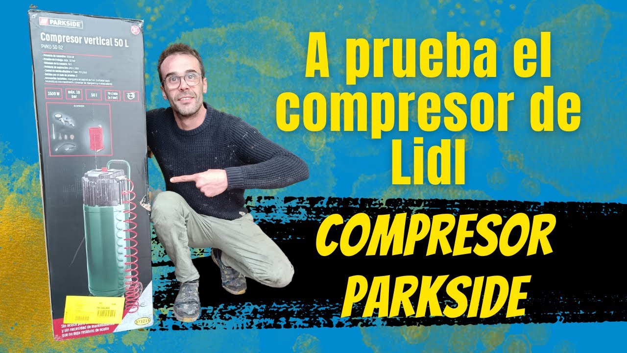 💥 Compresor vertical Parkside 💪¡Pongo a prueba el compresor del Lidl!