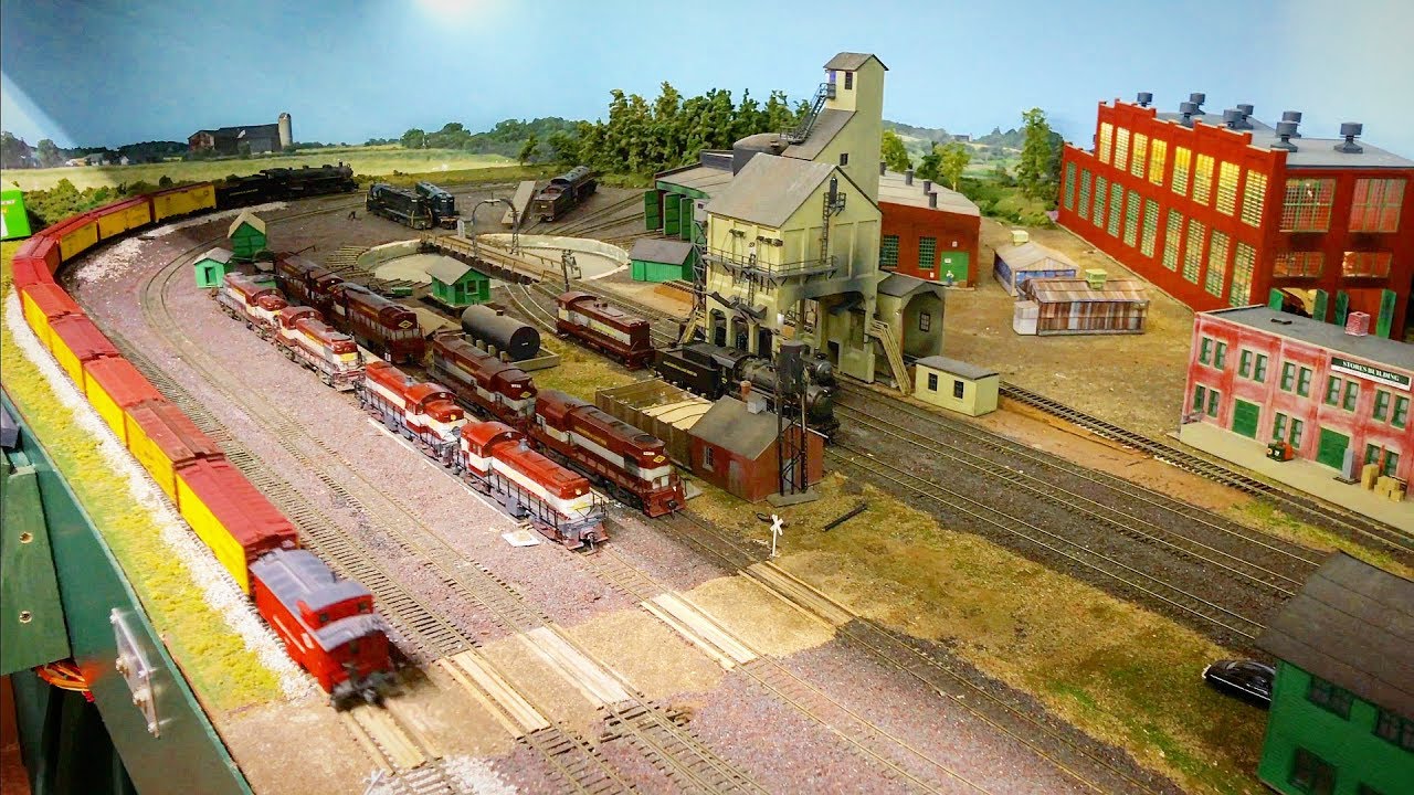 Large Private Model Railroad layout in HO scale