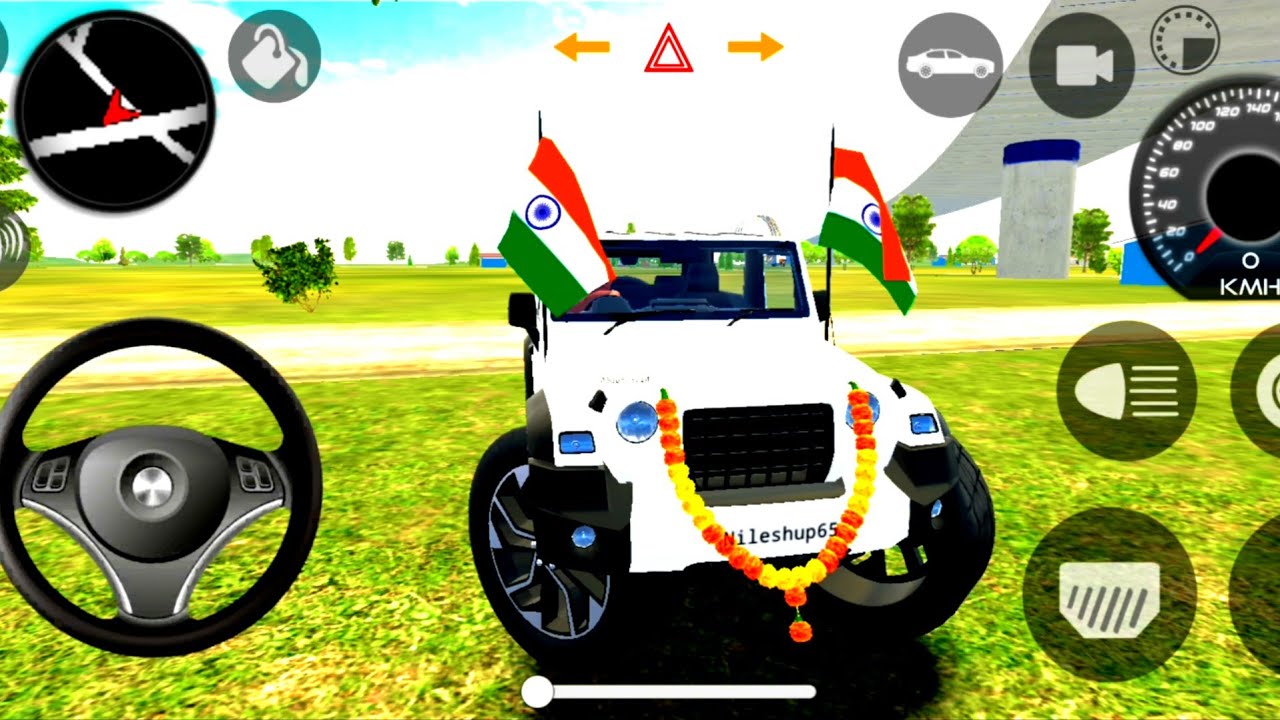 India car simulator 3D game wala game 4×4 thar and car game 