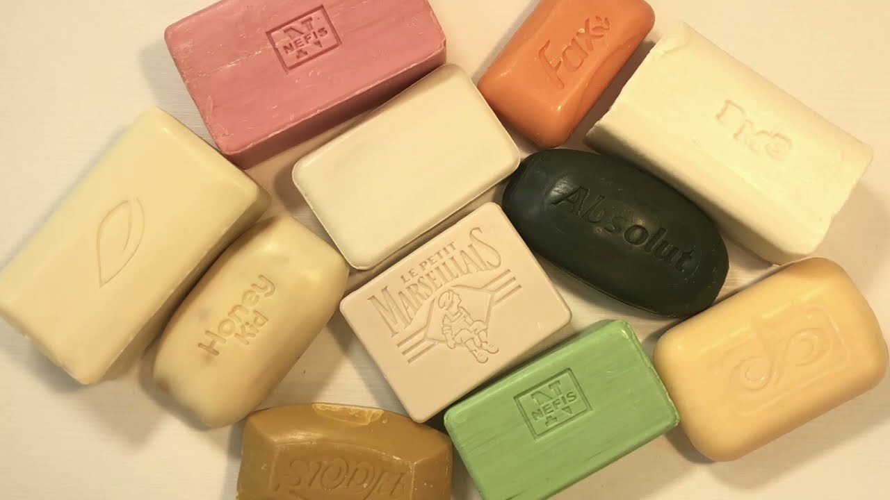 Cutting dry soap ASMR / Современное сухое мыло АСМР