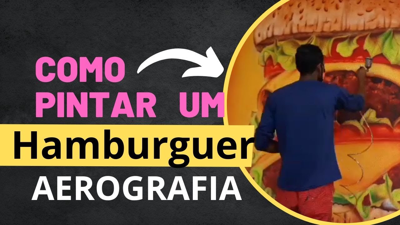 Aerografia pintando hamburguer by binho Pinheiro - Aerografia