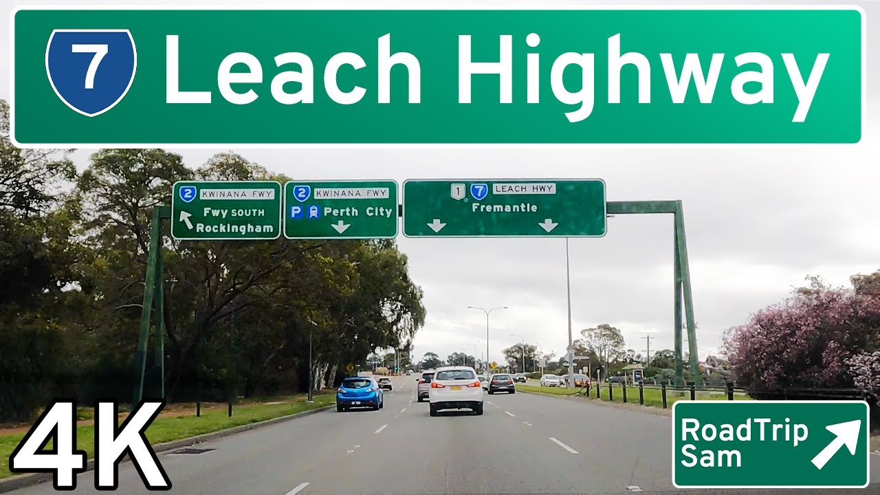 Leach Highway - Airport to Fremantle - Perth, Western Australia - POV / Ambient Audio