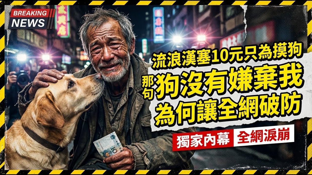 流浪漢塞10元只為摸狗：那句「狗沒有嫌棄我」為何讓全網破防？