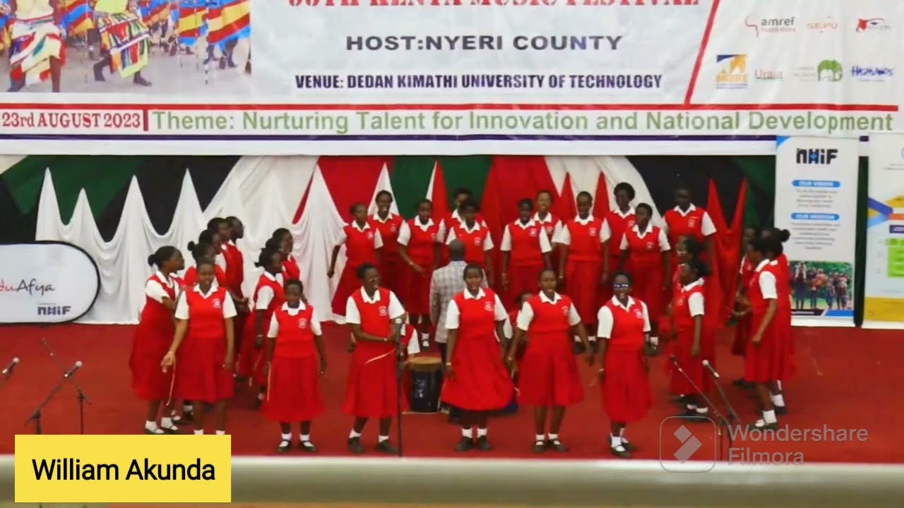 Loreto Limuru girls Perfoming 'Thisi worldi' by Sukuma Bin Ongaro At the Kmf 2023  Nyeri county