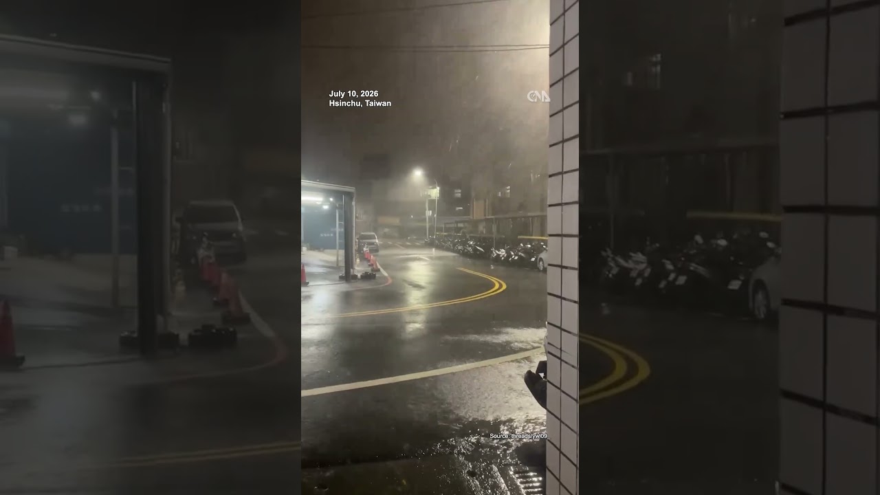Typhoon Bavi brings strong winds, rain to Taiwan